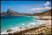 Turquoise water and Ba Island. Con Dao Islands, Vietnam ( color)