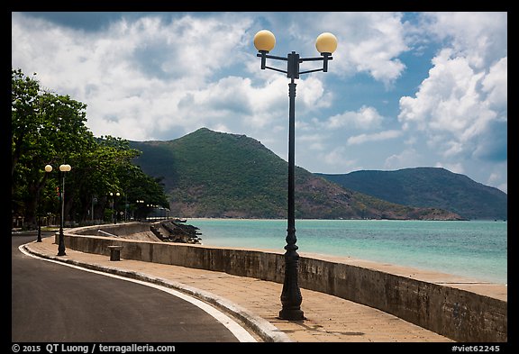 Seafront promenade, Con Son. Con Dao Islands, Vietnam (color)