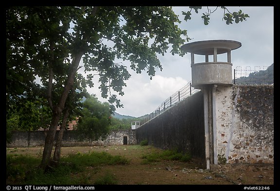 Prison wall, Con Son. Con Dao Islands, Vietnam (color)