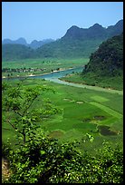 Boat inside the lower cave, Phong Nha Cave. Vietnam ( color)