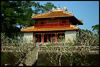 Pavilion inside the Minh Mang Mausoleum. Hue, Vietnam ( color)