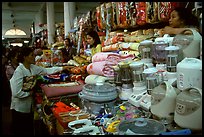 Dong Kinh Market, with its goods imported from nearby China. Lang Son, Northest Vietnam (color)