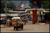 Border crossing into China at Dong Dang. Lang Son, Northest Vietnam ( color)