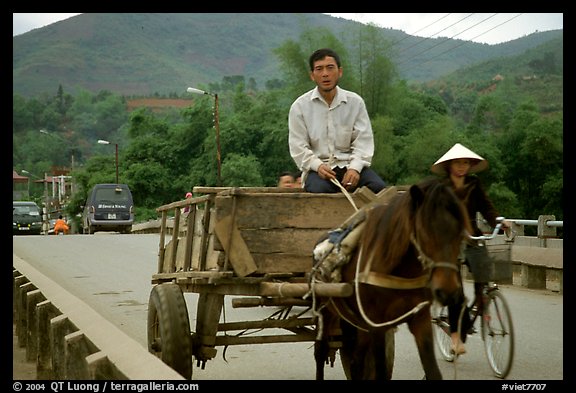 Horse carriage, Cao Bang. Northeast Vietnam