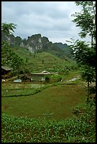 Cultures, homes, and peaks, Ma Phuoc Pass area. Northeast Vietnam (color)