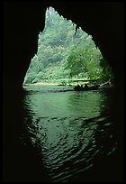 The Nang River passes through a cave. Northeast Vietnam