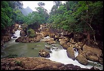 Dau Dang cascades of the Nang River. Northeast Vietnam (color)