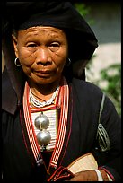 Elderly tribewoman, near Mai Chau. Vietnam ( color)