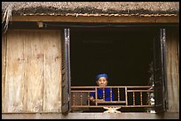 Old woman at her window, Ban Lac. Northwest Vietnam (color)