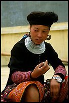 Hmong woman, near Yen Chau. Northwest Vietnam ( color)