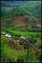 Village, between Yeu Chau and Son La. Northwest Vietnam