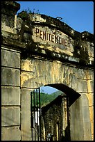 Door of the infamous colonial  prison, Son La. Northwest Vietnam