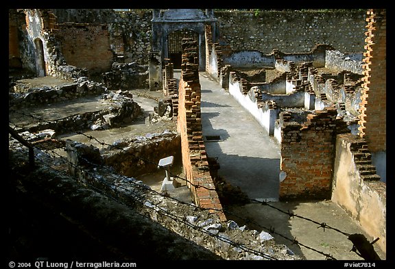 Ruins of the colonia prison cells, Son La. Northwest Vietnam (color)