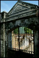 Door of the colonial jail where many political opponents were imprisoned, Son La. Northwest Vietnam