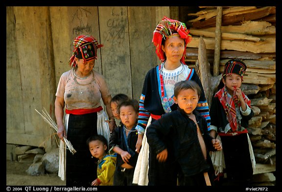 Hmong family near Lai Chau. Northwest Vietnam (color)