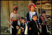 Hmong family near Lai Chau. Northwest Vietnam (color)