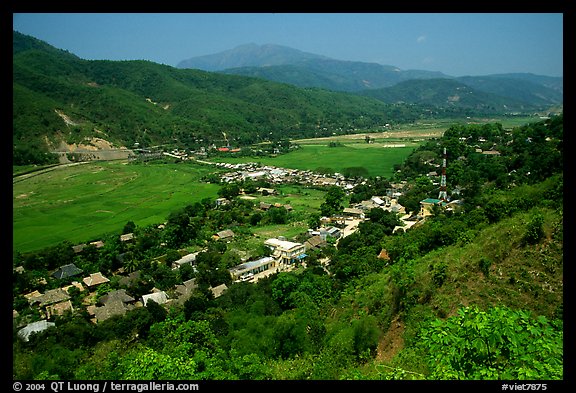 Lai Chau, nested in a valley. Northwest Vietnam (color)