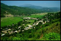 Lai Chau, nested in a valley. Northwest Vietnam