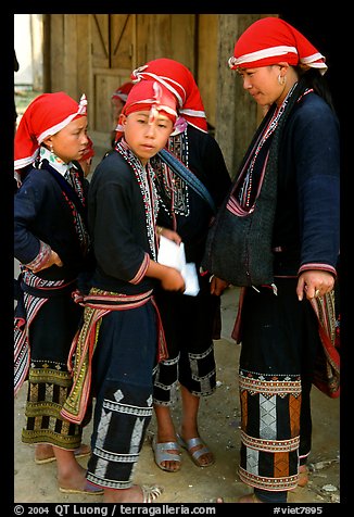 Red Dzao boys. Sapa, Vietnam