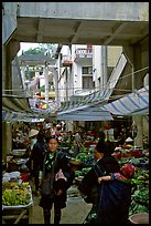 Black Hmong people at the Sapa market. Sapa, Vietnam