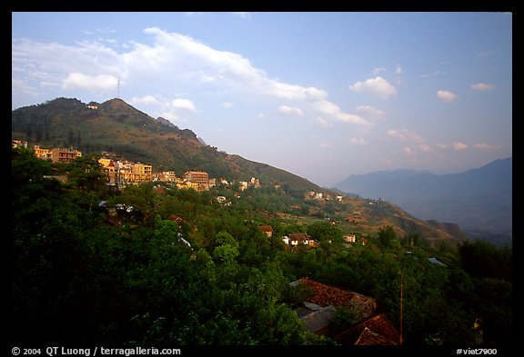 The hillside site of Sapa. Sapa, Vietnam (color)