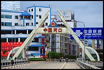 The Chinese side of the border crossing at Lao Cai. Vietnam ( color)