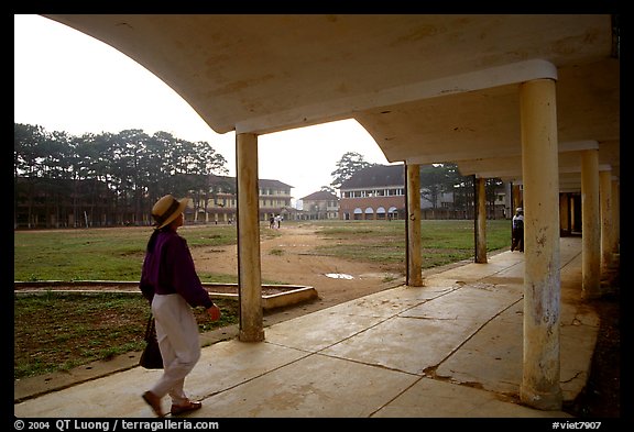 The former French lycee Yersin. Da Lat, Vietnam (color)