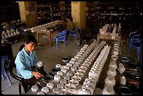 Ceramics factory, Bat Trang. Bat Trang, Vietnam (color)