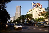 One of the renovated city boulevards. Ho Chi Minh City, Vietnam ( color)