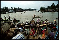 Phung Hiep flaoting market. Can Tho, Vietnam ( color)