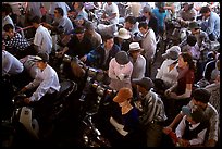 Aboard a ferry crossing an arm of the Mekong River. My Tho, Vietnam (color)