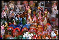 Religious souvenirs for sale. Chau Doc, Vietnam (color)