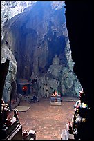 Troglodyte sanctuary in the Marble Mountains. Da Nang, Vietnam