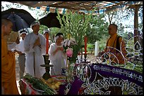 Mourning at a countryside funeral. Ben Tre, Vietnam