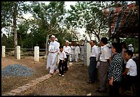 Procession at a countryside funeral. Ben Tre, Vietnam