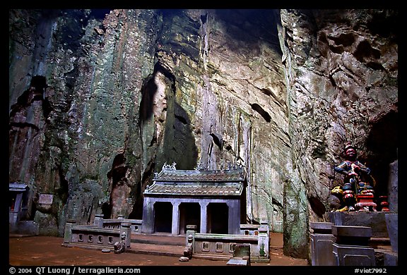 Troglodyte temple, Marble Mountains. Da Nang, Vietnam (color)