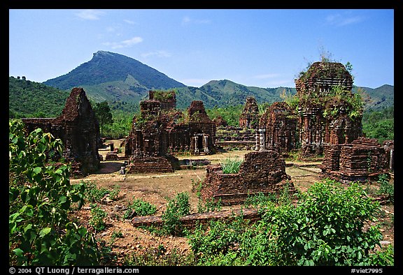 Archeological Cham site. My Son, Vietnam (color)