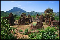 Archeological Cham site. My Son, Vietnam ( color)