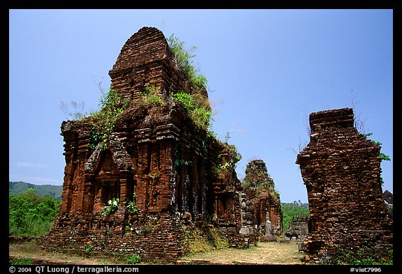 Ruined Champa towers. My Son, Vietnam (color)