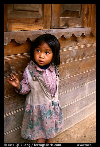 Girl of minority village, near Dalat. Vietnam