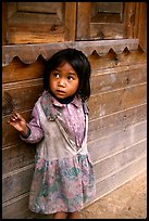 Girl of minority village, near Dalat. Vietnam (color)
