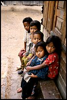 Children of minority village. Da Lat, Vietnam (color)