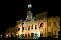 The old Hotel de Ville, one of finest examples of French colonial architecture. Ho Chi Minh City, Vietnam (color)