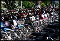 With that many motorcycles, valet parking is necessary. Ho Chi Minh City, Vietnam (color)