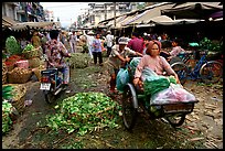 Fresh vegetable market. Ho Chi Minh City , Vietnam ( color)