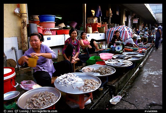 Fish vendors. Ho Chi Minh City, Vietnam