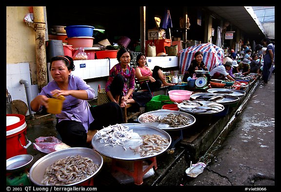 Picture/Photo: Fish vendors. Ho Chi Minh City, Vietnam