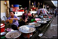 Fish vendors. Ho Chi Minh City , Vietnam ( color)