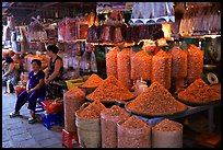 Dried shrimp for sale in the Bin Tay wholesale market in Cholon, district 6. Cholon, Ho Chi Minh City, Vietnam
