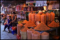 Dried shrimp for sale in the Bin Tay wholesale market in Cholon. Ho Chi Minh City , Vietnam ( color)